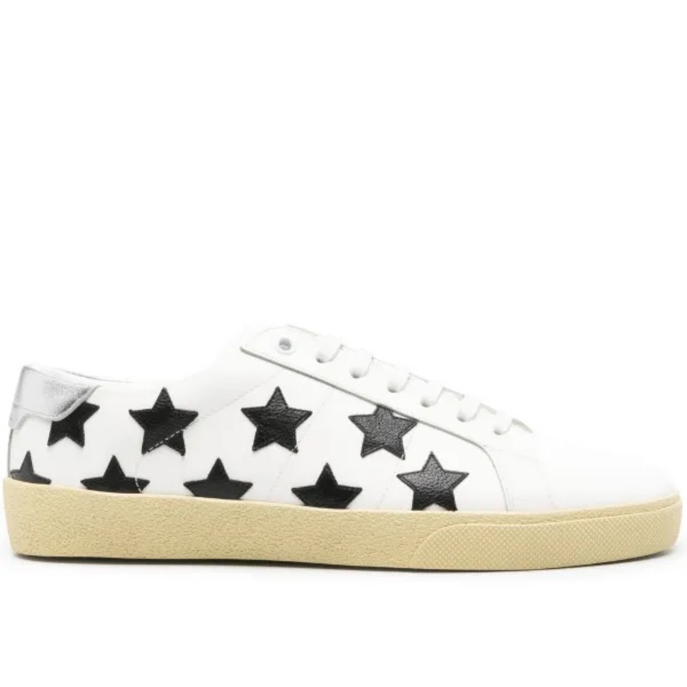 Saint Laurent Leather Star Sneakers